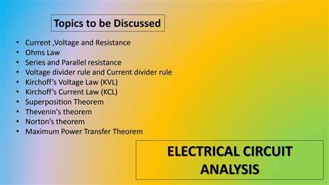 Electrical Circuits